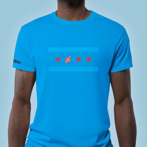 Lou Malnati’s Chicago Flag T-Shirt-Add-on