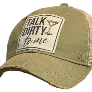 Vintage Life Talk Dirty zu mir Distressed Trucker Hut Baseball Kappe Un