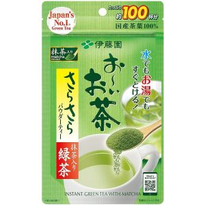 Itoen Oi Ocha Instant japanischer grüner Tee mit Matcha-Pulver – 80g