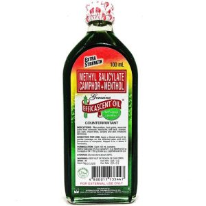 Efficascent Öl – Extrafestigkeit – Methylsalicylat Camphor + Menthol – Gegenreizmittel – 100 ml