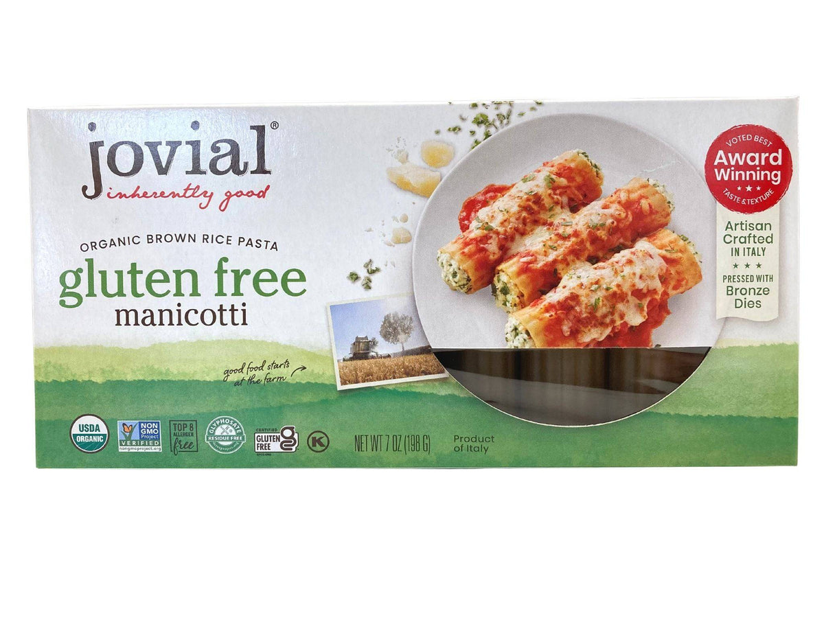 Manicotti, Brauner Reis, Bio, Jovial, Glutenfrei