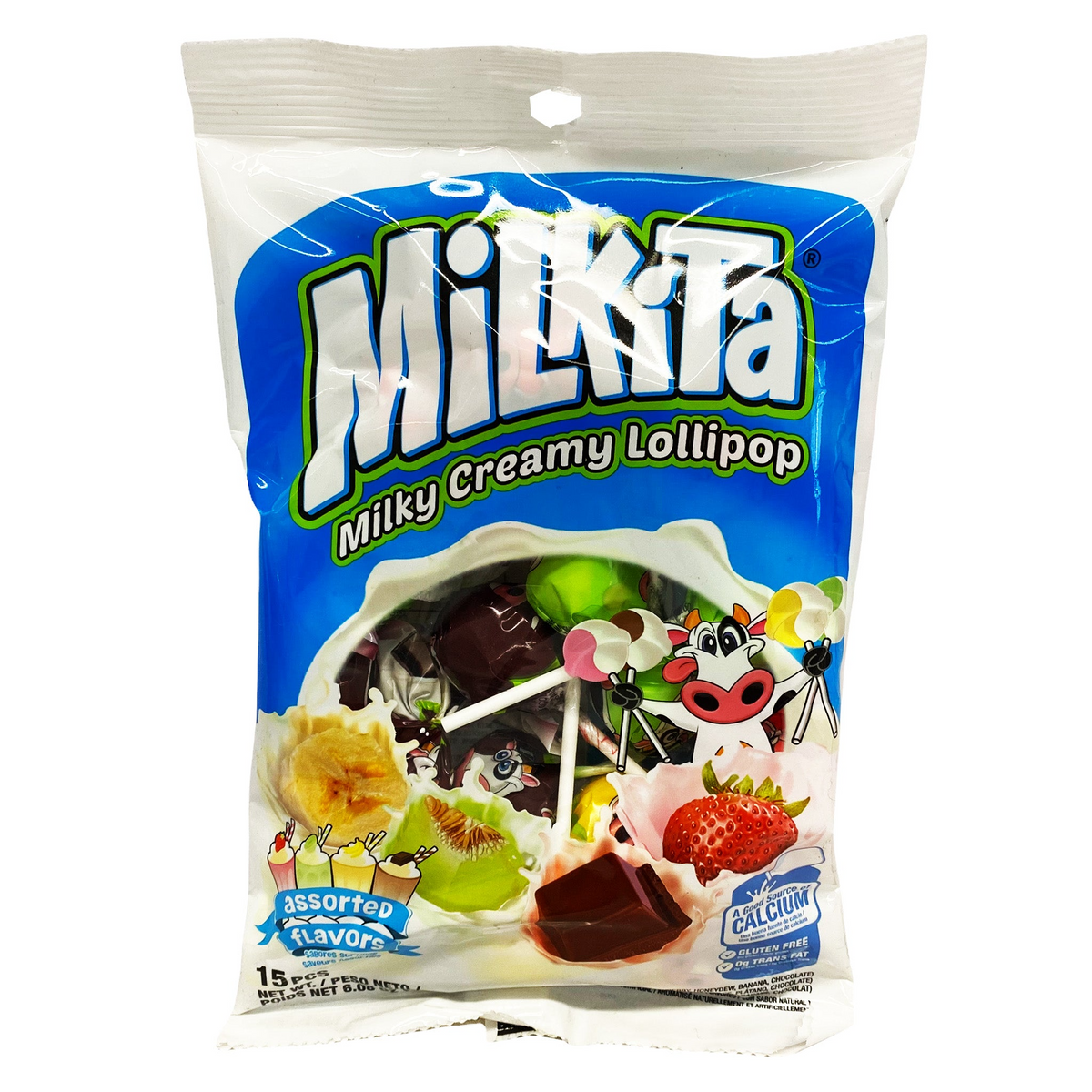 Milkita verschiedene Aromen Lollipop