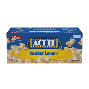 ACT II Butter Liebhaber Mikrowelle Popcorn, 2,75 Unzen (32 pk.)