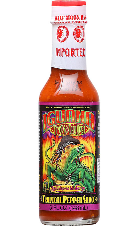 Iguana Tropic Thunder Rot Jalapeno & Habanero Tropischer Pfeffer, 5 Unzen