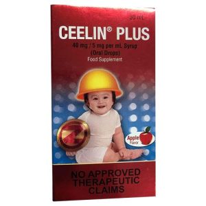 Ceelin Plus – Oral Drops – Vitamin für 6 Monate – 1 Jahr alt – 30 ML – Apfel Geschmack (Rot)