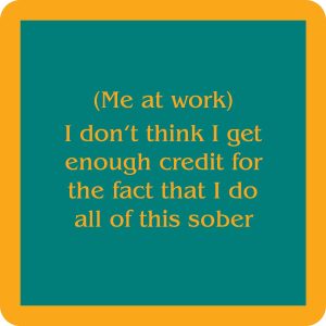 Drinks on Me Untersetzer – Me at work Untersetzer
