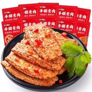 Yanjin Shop Würzige getrocknete Tofu-Snacks – 20er Packung (225g)