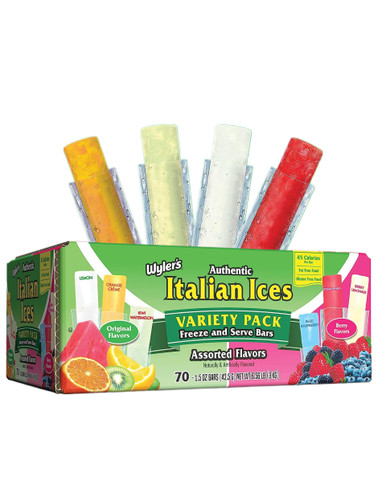Wyler's Authentische italienische Eis Original und Berry Geschmacksrichtungen Freezer Pops, 70 Stück