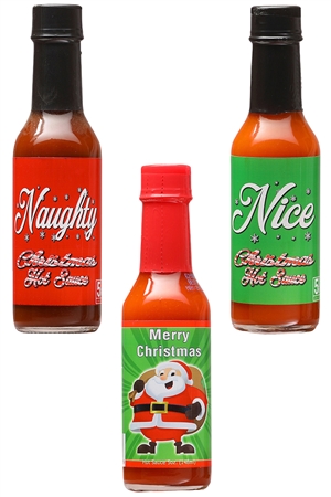 Frech und schön! Frohe Weihnachten Chilisauce Geschenk-Set