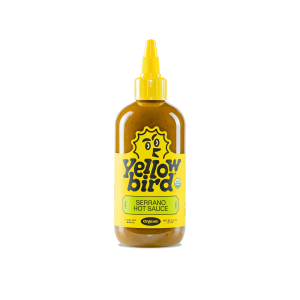 gelber Vogel serrano scharfe Sauce