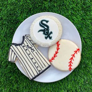 Deerfields Bakery Chicago weiße Sox-Keks-Trio Add-on