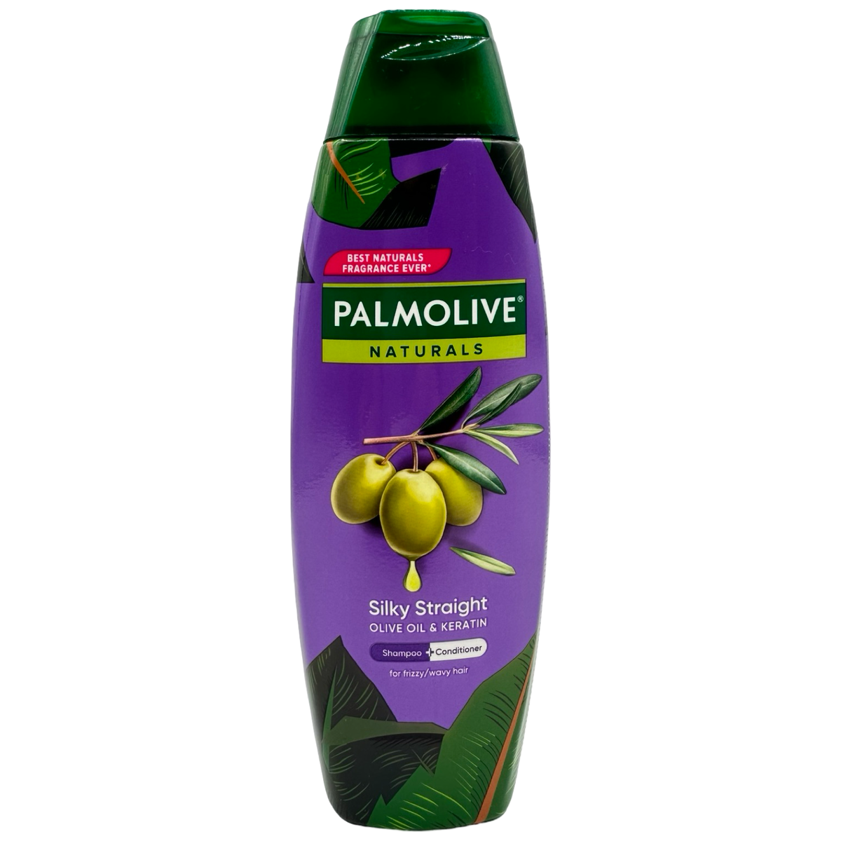 Palmolive Naturals Shampoo und Conditioner – Silky Straight – Olivenöl und Keratin – 180 ML (Violett)