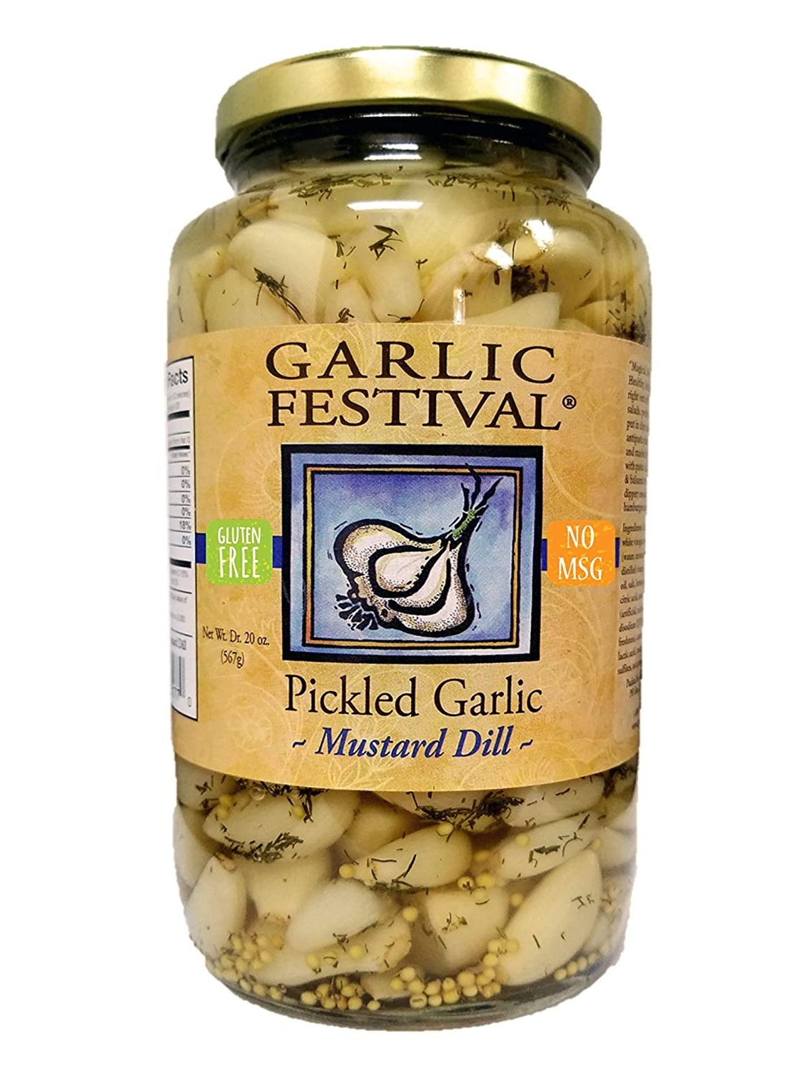 Eingelegter Knoblauch Senf Dill Knoblauch Festival 32