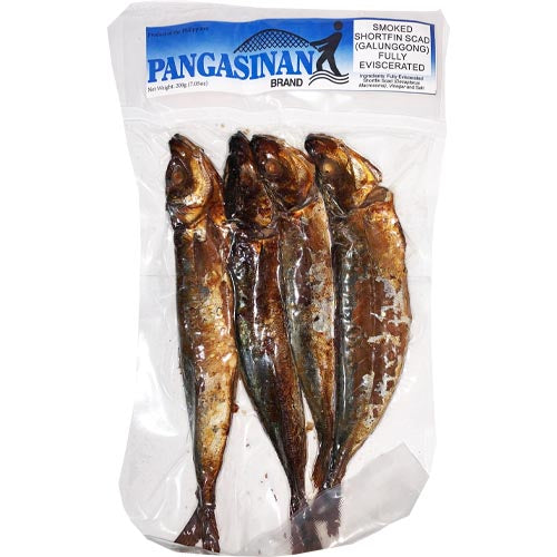Pangasinan Brand – Geräucherter Shortfin Scad – (Galunggong) vollständig ausgeweidet – 7,05 OZ