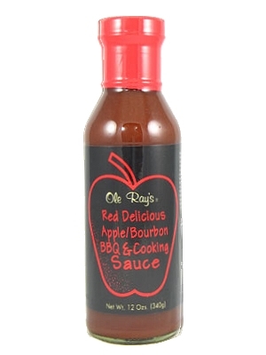 Ole Ray's Rot Delicious Apfel Bourbon BBQ und Kochsauce
