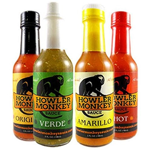 Brüllaffe Chilisauce Sortiment 4er Packung, 4/5oz