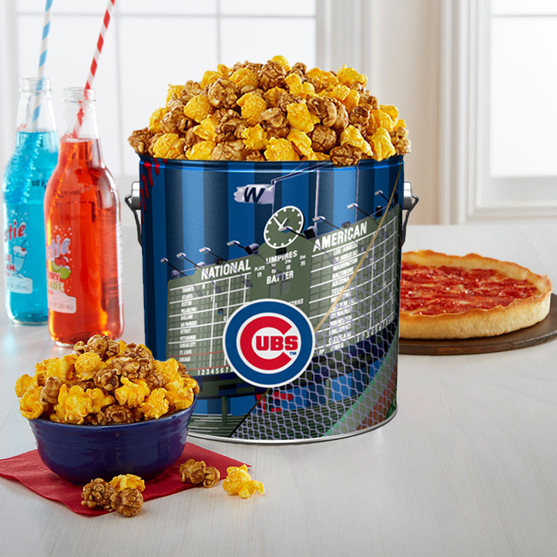 Garrett Popcorn Chicago Cubs Klassische Blechdose & 2 Lou's Pizzas