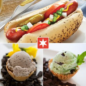 Wiener Rindfleisch Hot Dog Kit & 2 Pints von Capannari Eis