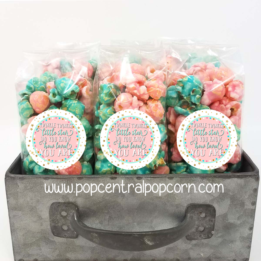 Twinkle Twinkle Baby Dusche – Popcorn Gefälligkeiten