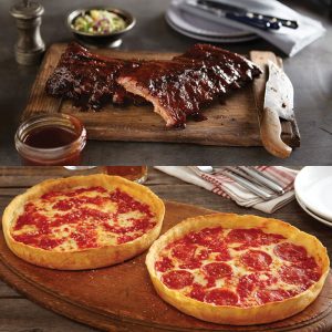 Real Urban BBQ Baby Rücken Rippen & 2 Lou-Pizzas
