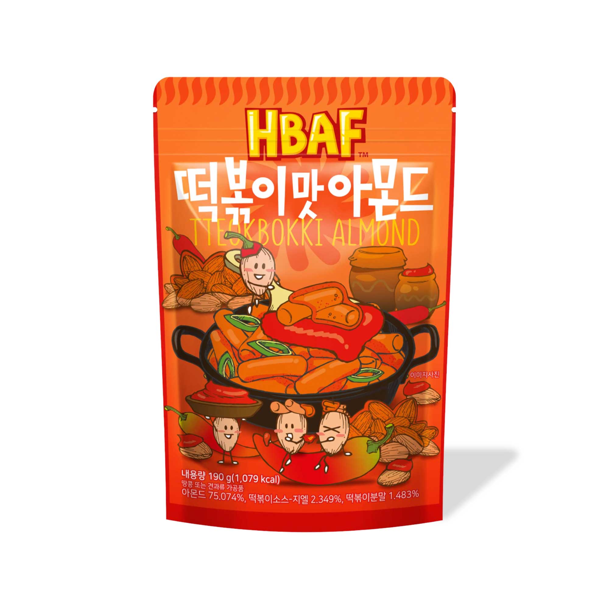 HBAF Koreanische Mandeln: Tteokbokki Würziger Reiskuchen