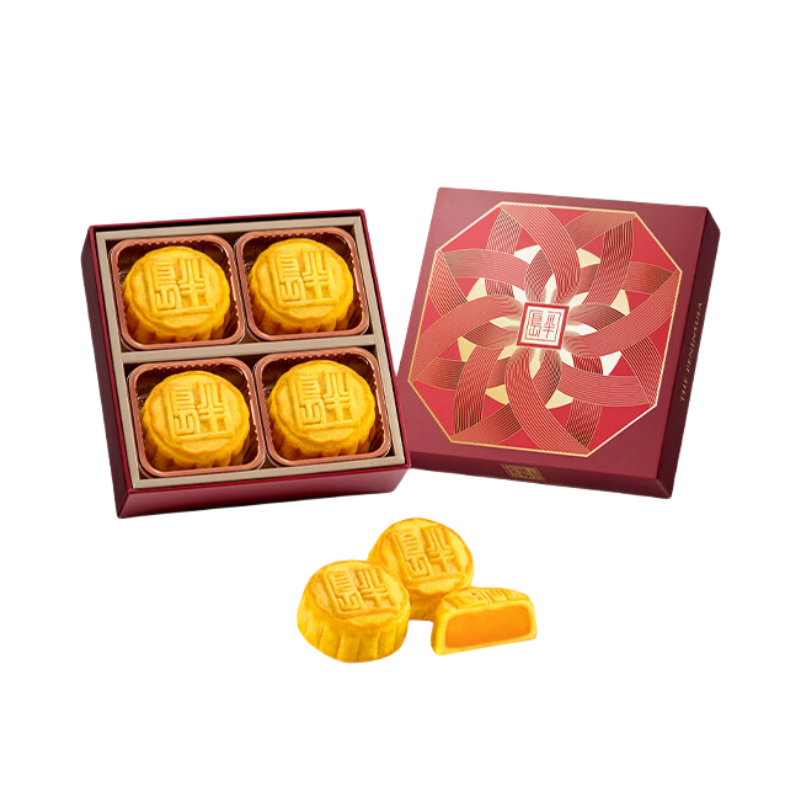 Die Halbinsel Bandao Moon Kuchen Mini Ei Custard Mooncakes Geschenkbox 140g