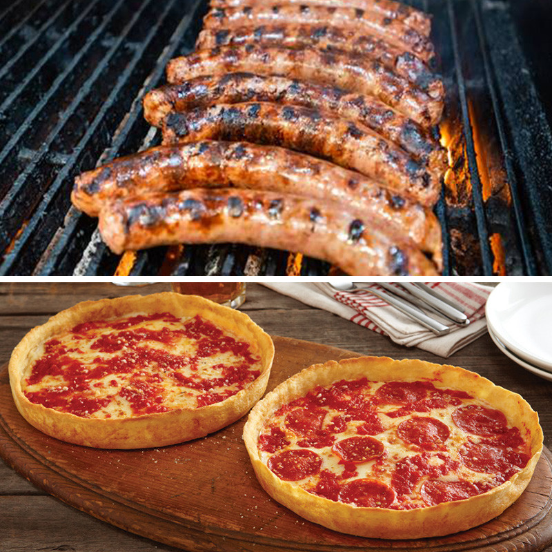 Die Original Nottoli & Son Bulk 5lb italienische Wurst & 2 Pizzas