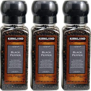 Kirkland Schwarzer Pfeffer mit Schleifmaschine, 6,3 Unzen (Packung 3)