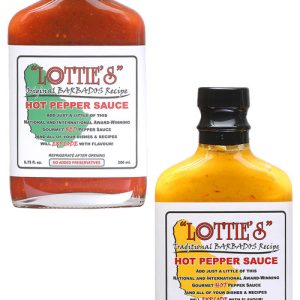 Lottie’s Barbados gelbe & rote Paprika-Saucen, 2/6.75oz.