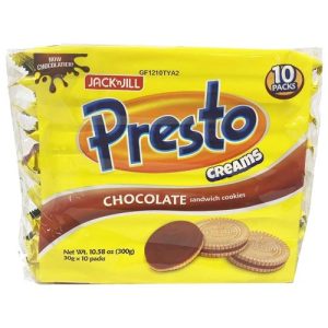 Jack ‘n Jill – Presto Creams Schokoladen-Sandwich-Kekse – 10 Packungen – 300 g