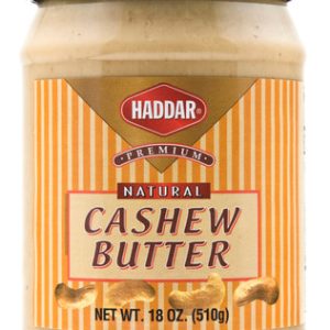 Haddar Premium natürliche Cashew Nussbutter, 18 Unzen.