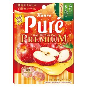 Kanro, reine Gummi-Premium, Fuji Apfel funkelnd, – 54g