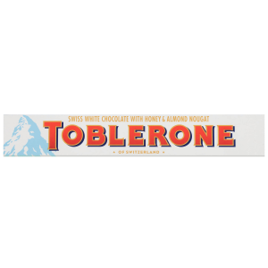 Toblerone Swiss weiße Schokoladenriegel mit Honig & Mandel Nougat