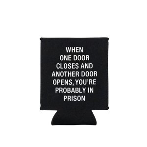 About face designs, inc. – eine Tür schließt koozie
