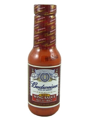Budweiser Heiße und Würzige Flügelsauce, 14oz