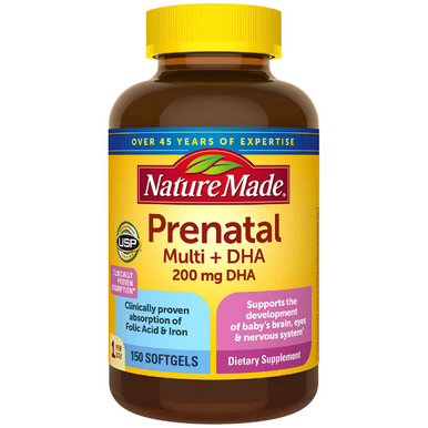 Nature Made Prenatal Mehrfarbig + DHA, 150 Kapseln