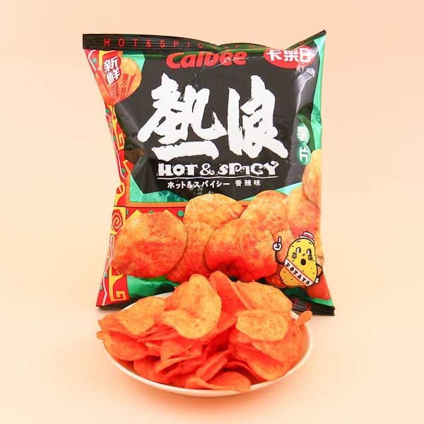 Calbee Kartoffelchips – Hot & scharf