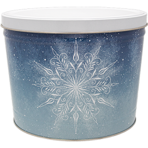 2 Gal erste Schneefall Popcorn Zinn