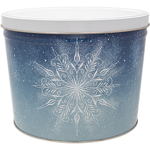 2 Gal erste Schneefall Popcorn Zinn