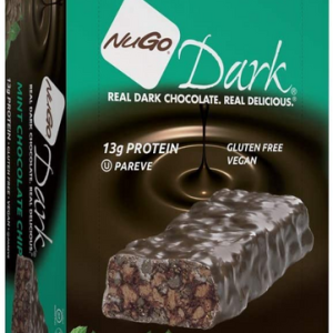 NuGo dunkle Minze Schokolade Chip Proteinriegel, 1,76 Unzen (Packung mit 12)
