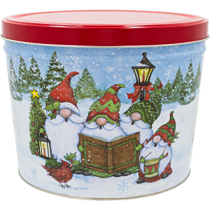 2 Gal Festliche Gnome Popcorn Zinn