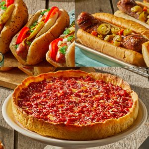 Wiener Hot Dog Kit, Nottoli Italienische Wurst Sandwich Kit & 2 Lou's Pizzas