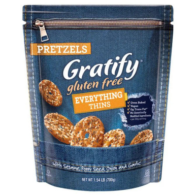 Gratify glutenfrei Alles Dünnt Brezeln, 1.54 LB