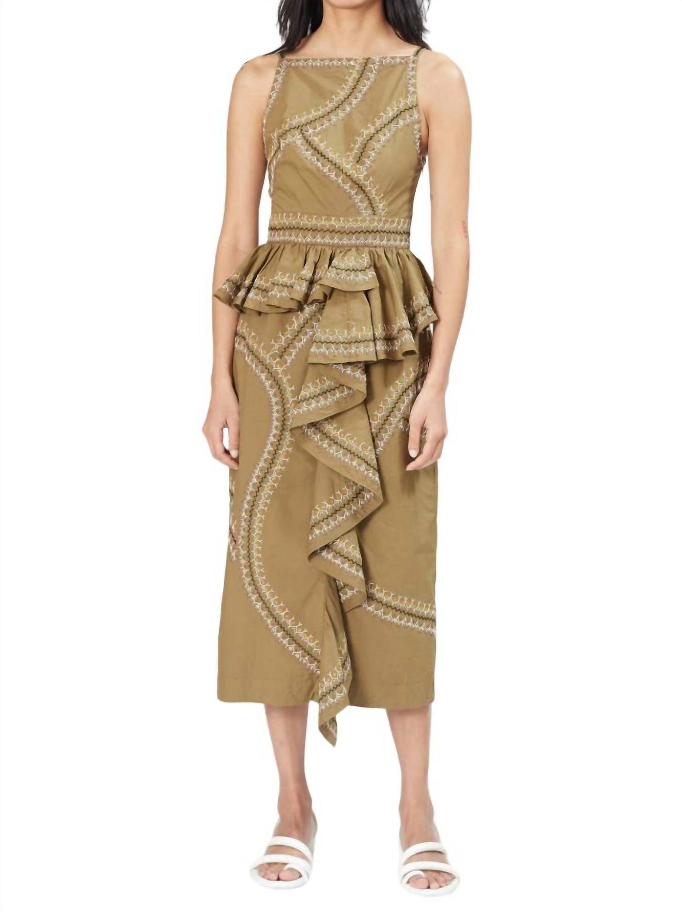 Sylvan Kleid in Oliv