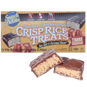 Snack Delite Marshmallow Crisp Reis, Meersalz & Karamell-Geschmack, 7 Count