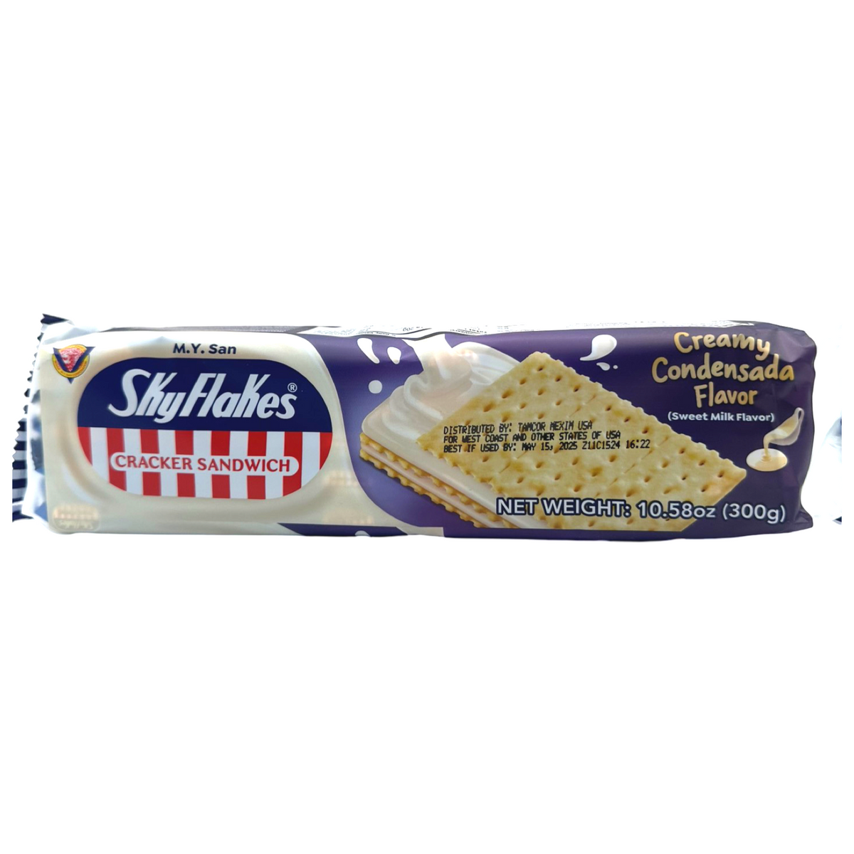 M.Y. San Skyflakes Cracker Sandwich – Condensada Süßmilchgeschmack – 10er Packung – 300 G