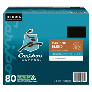 Caribou Kaffee Caribou-Mischkaffee Single servieren k-Tasse Kaffeekapseln, 80 ct.