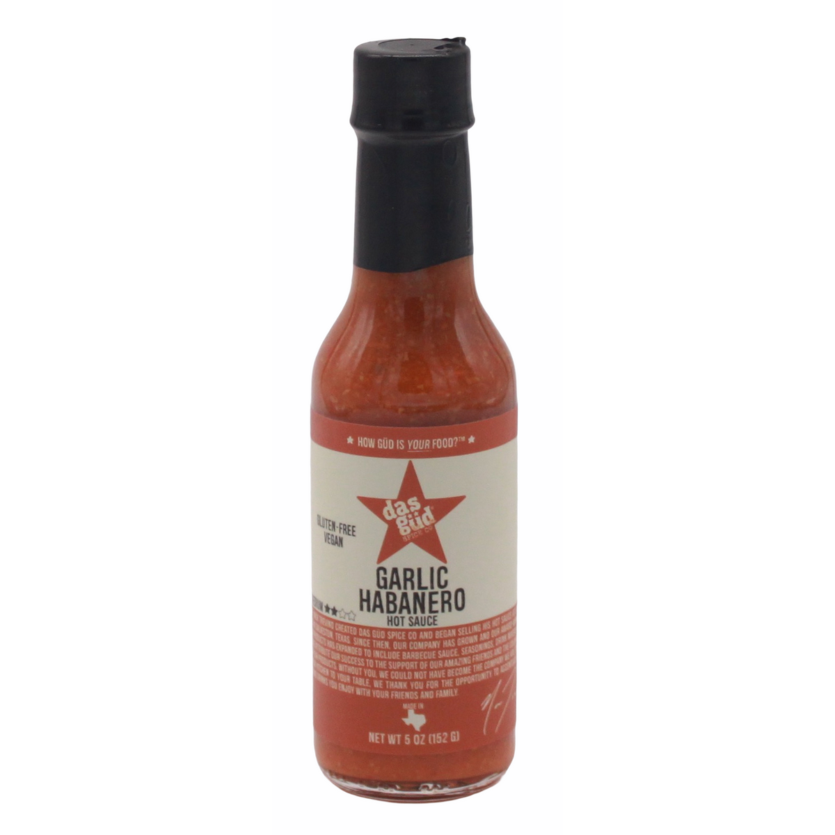 Das Gud Knoblauch Habanero Chilisauce