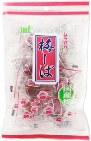 Muraoka, Umeshiba, Rote Karikari Ume, ganze eingelegte Ume Pflaume, knusprig, 95g