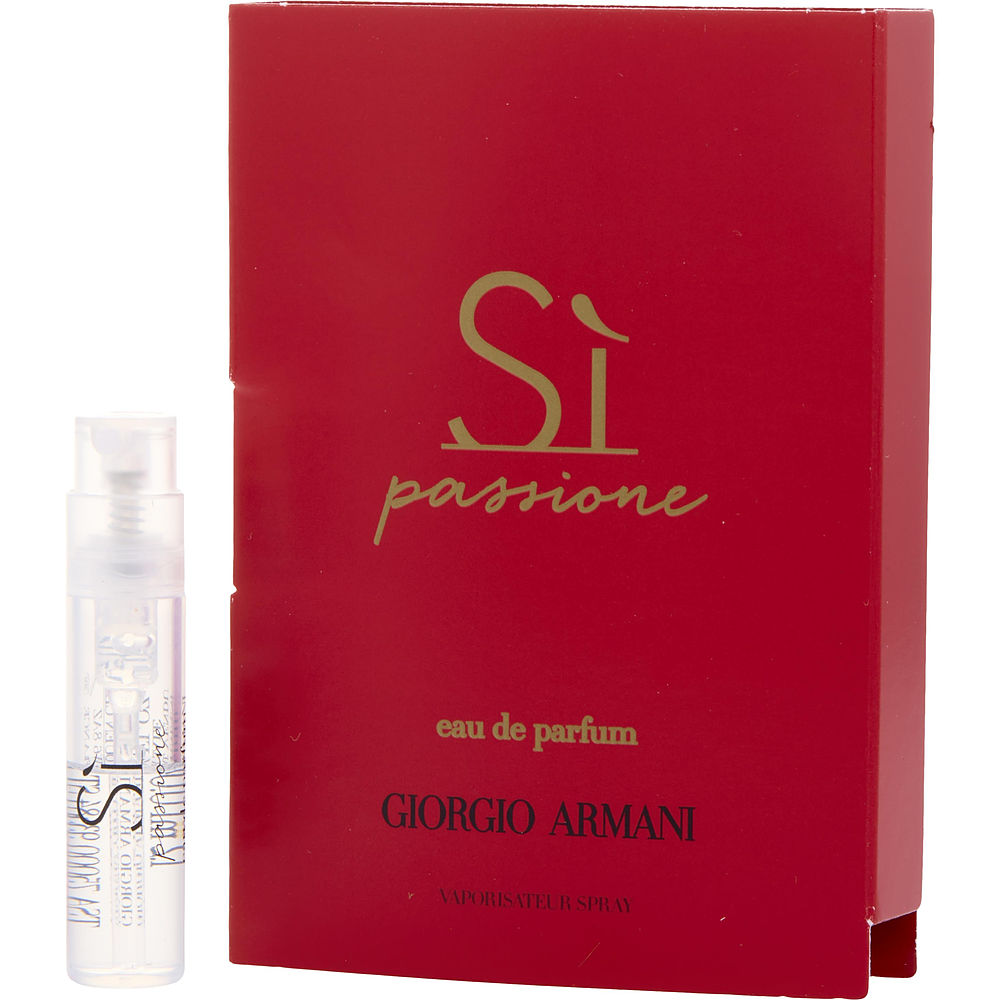 Armani Si Passione von Giorgio Armani Eau de Parfum Spray Vial auf Karte Damen